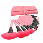 Pro 24Pcs Pouch Bag Case Superior Soft Cosmetic Makeup Brush Set Kit