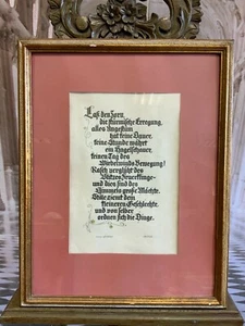 ALTES MANUSKRIPT GERAHMT HINTER GLAS 51x66cm - Bild 1 von 5