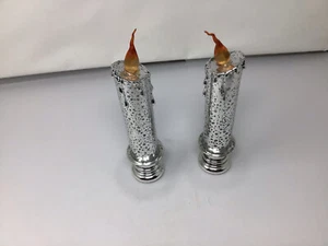 Juego de dos velas de plástico multicolor a batería (B2) - Imagen 1 de 6