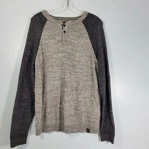 Lucky Brand Herren hell & dunkelgrau gesprenkelt Pullover Größe Medium 21622-0520 - Bild 1 von 8