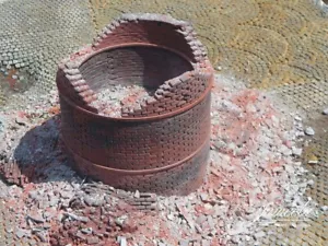 23448 Industrieschornstein 1:35 1:32 Juweela Rubble in the Box Tabletop Diorama - Picture 1 of 3