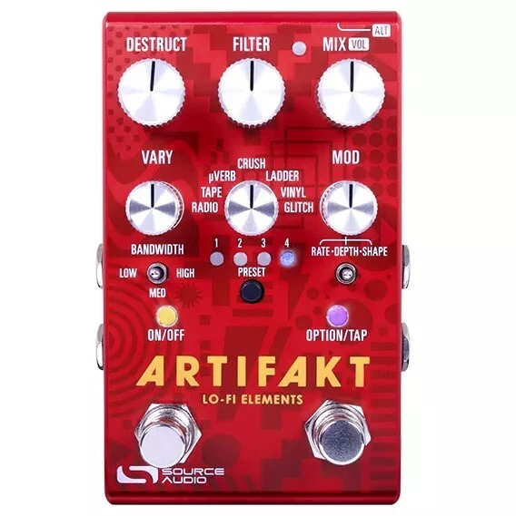 Source Audio SA280 Artifakt Lo-Fi Elements Delay/Reverb Pedal - Open Box - Image 1 of 1