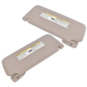 Par de parasoles grises derecha izquierda para Chevrolet Silverado GMC Sierra 2500HD 07-13 - Imagen 1 de 12