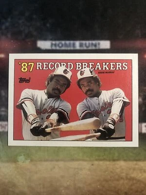 1988 Topps '87 Record Breakers (No Switch Hitter Error) Eddie Murray #4 Orioles  - Image 1 of 4