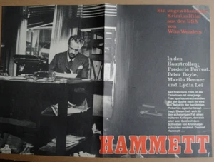 (D02) DDR-Kinoplakat Wim Wender's HAMMET Frederic Forrest / Peter Boyle - Bild 1 von 1