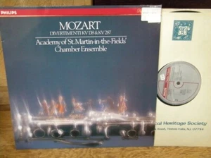 MOZART Divertimenti KV 138 KV 287 LP St Martin-in-the-Fields PHILIPS Digital NM - Imagen 1 de 1