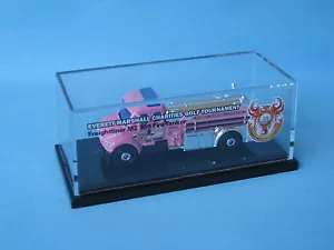 Matchbox Freightliner Fire Tanker Engine Rescue EM Golf Tournament 2016 Pink b - Imagen 1 de 2