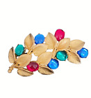 FAUNA LEAVES AND BUDS BROOCH