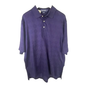 Ralph Lauren Men’s Polo Golf Shirt Sz L Short Sleeve Navy Blue Athleisure Travel - Picture 1 of 7