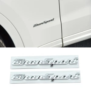 Emblema lateral para Maserati 2 piezas Gransport Levante Ghibli Grecale plata clara - Imagen 1 de 4