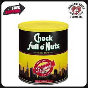 Chock Full o’Nuts® Original Blend Ground Coffee, Medium Roast, 30.5 Oz. Can New - Picture 1 of 6