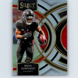 2023 Panini Select Bijan Robinson Premier RC #180 Silver Prizm Atlanta Falcons - Foto 1 di 2