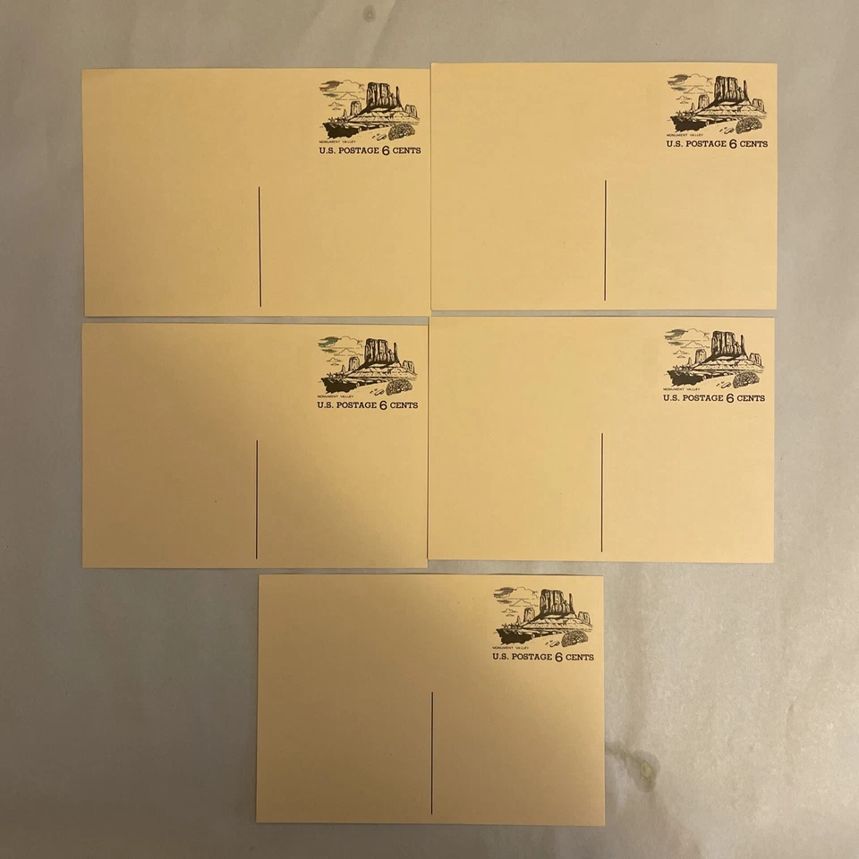 USPS Scott  6c Tour America Monument Valley Postal Card - Image 1 of 3