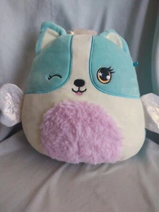 Kellytoy Squishmallow Original blau weiß & rosa Katze 10 Zoll gebraucht - Bild 1 von 7