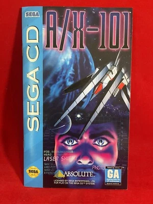 A/X-101 (Sega CD, 1994) Authentic- Manual w/Registration Card Only! Nice! - Image 1 of 3