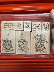 Stampin' Up! Garden Gnomes Set 2005 y2K Vintage - Picture 1 of 3