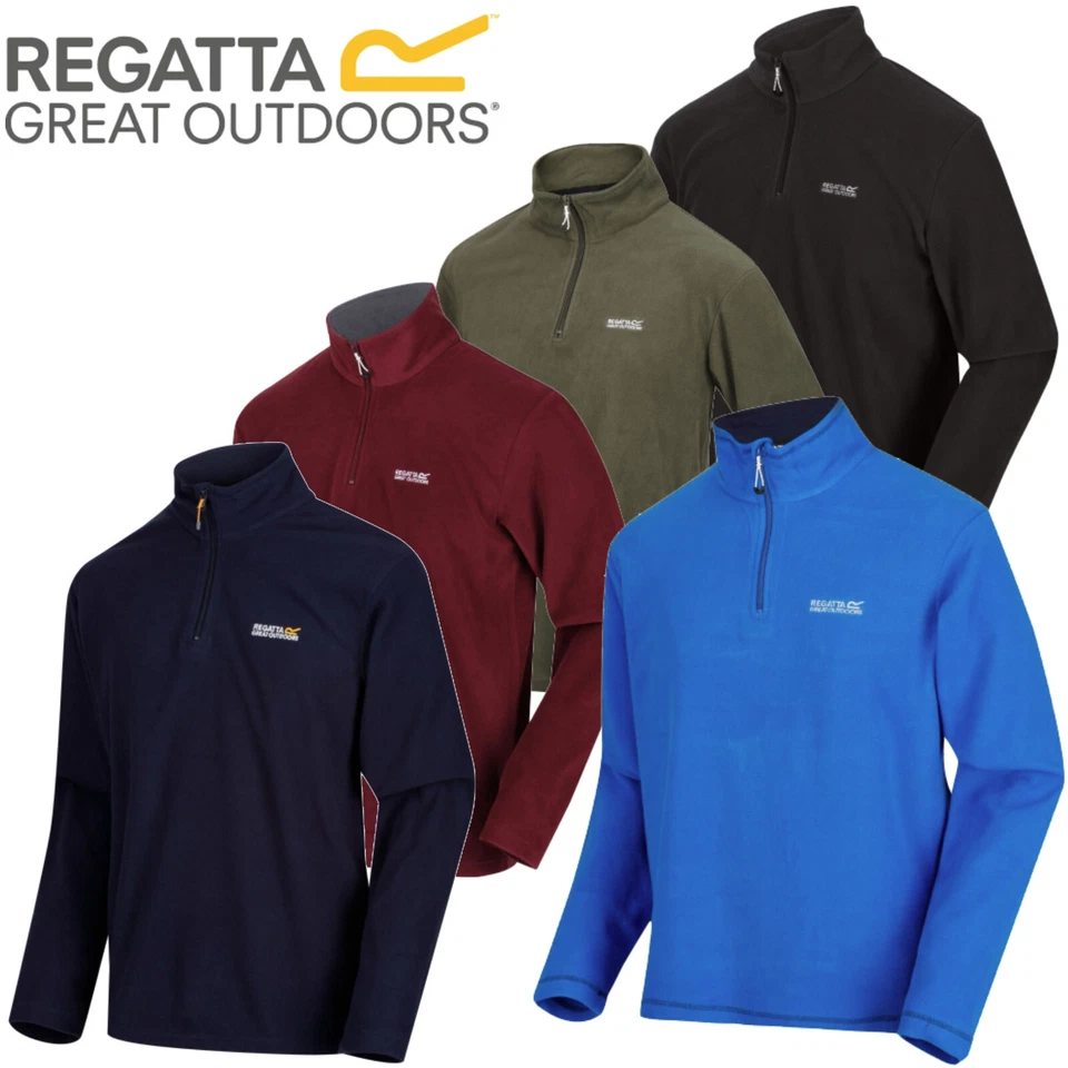 Regatta Mens Thompson Half Zip Micro Fleece Top Pullover - Image 1 of 1