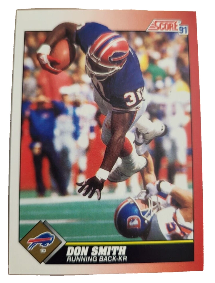 1991 Score #160 Don Smith Buffalo Bills NFL Football Card (G1 - Image 1 of 2