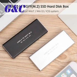 High Spped USB 3.0 to M.2 NGFF SSD SATA External Enclosure HDD Hard Disk Box - Picture 1 of 15