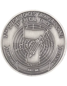 MONEDA DE DESAFÍO DE LAS FUERZAS ESPECIALES DEL EJÉRCITO 7o - Imagen 1 de 2