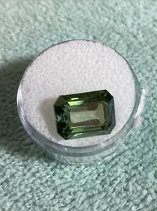 9.90 Ct Vvs1 13*10 X10.01 Mm Ice Blue Color Emerald Loose Moissanite For Rings - Picture 1 of 2