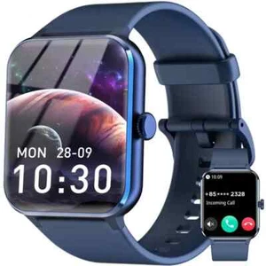 Smart watch Herren Damen Fitnessuhr Tracker Bluetooth Sportuhr Schrittzähler NEU - Bild 1 von 8