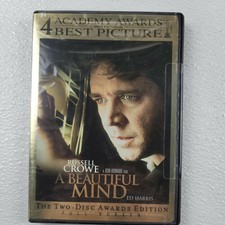 A Beautiful Mind (DVD, 2001, 2-Disc Set, Full Screen) NEW SEALED!