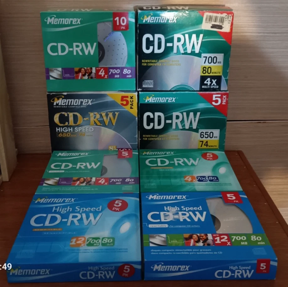Memorex CD-RW 4x 700MB 80 Min Rewritable Compact Discs 45 Total - Image 1 of 1