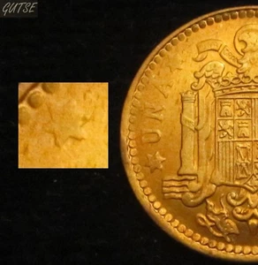 *GUTSE* FRANCO-747, 1 PESETA 1963*19--, ERROR (11a), 2ª ESTRELLA ANEP., S/C - Foto 1 di 1
