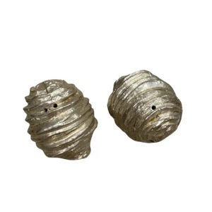 Pottery Barn Pewter Pinecone Salt And Pepper Shaker Set - Picture 1 of 4