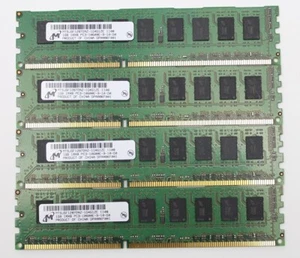 Micron 4 GB (4x1GB) MT9JSF12872AZ-1G4G1ZE DDR3-1333 PC3-10600E ECC #308280 - Bild 1 von 3