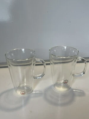 Copo de chá de água, 10 oz, souffle Bouche’ boca soprada, lote de 2, Suíça - Imagem 1 de 4