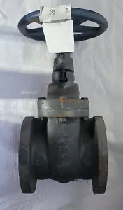 NIBCO 4" CAST IRON FLANGED GATE VALVE F-619 NHAC00H - Picture 1 of 7