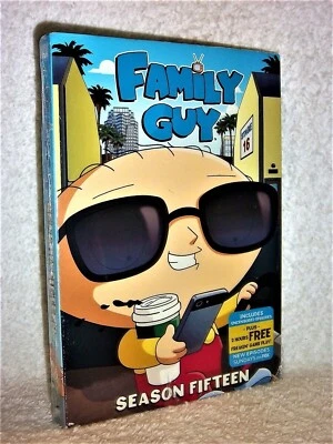 Family Guy Season Fifteen 15 (DVD 2017) NEW animated Seth McFarlane w/ SLIPCOVER - Image 1 of 2