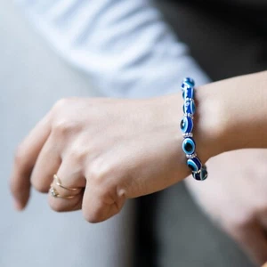 Tibetan Evil Eye Beads Stone Hand Bracelets - Handmade Evil Eye Beads Bracelet  - Bild 1 von 6