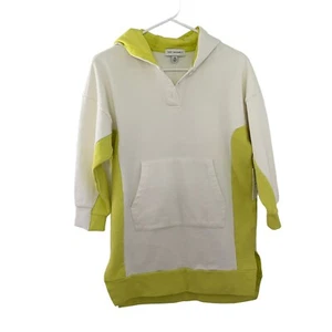 Free Assembly Kids Hoodie White Neon Yellow Long Sleeve Size M (7/8) Cotton NEW - Picture 1 of 3