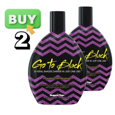 Supre Tan Go To Black Maximizer 2x 350ml - Image 1 of 4