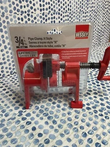 New Never Used Bessey BPC-H34 3/4-Inch H Style Pipe Clamp, red - Picture 1 of 2