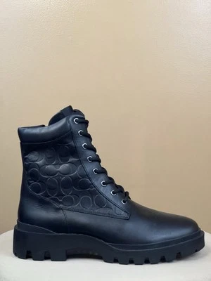 Coach CitySole Ankle Boots Signature Logo Leather Lace Up Men's 11 - Image 1 of 4
