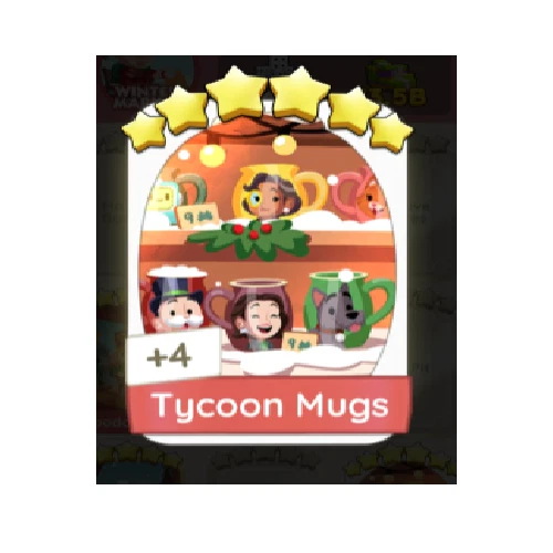 Tycoon Mugs 6⭐ Sticker – Monopoly GO