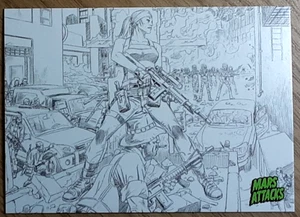 2015 Mars Attack's Occupation Concept Card 25 THE NOVAS VIRA PREPARES - Picture 1 of 3