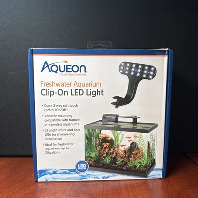 Aqueon Freshwater Aquarium Clip-On LED Light One Size (0727) New - Image 1 of 4