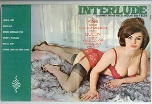 Interlude V1#2 June Palmer 1963 Elmer Batters 30p Stockings Magazine Sampson - Picture 1 of 5