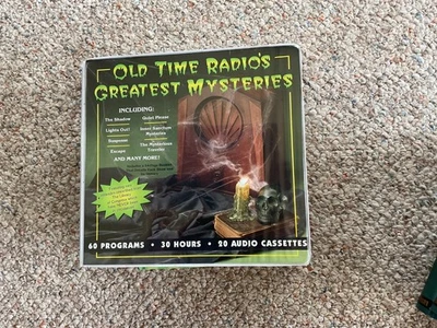 Old Time Radio's Greatest Mysteries 20 Audio Cassettes Radio Spirits 30 hours (N - Image 1 of 3