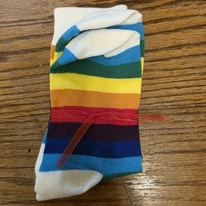 New Unisex Socks Rainbow stripes Socks Rainbow LGBTQ+ Gay Pride - Picture 1 of 3