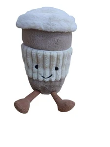 Jellycat Coffee To Go Plush Soft Toy Collectable 8670sh Beige Cream - Picture 1 of 9