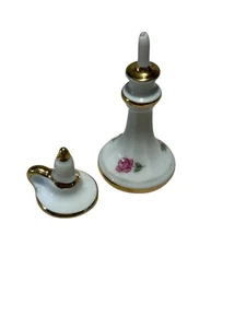Limoges France Porcelain Miniature Candlesticks (2) Dollhouse Collectible - Picture 1 of 6