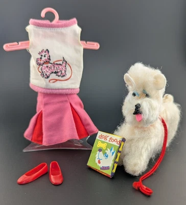 Mattel Skipper Outfit 1966 #1929 exposición canina - completo con zapatos, perro, correa y caja Foto 1 de 4