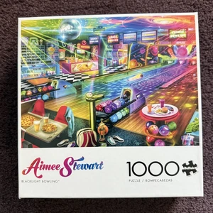 Aimee Stewart Puzzle Blacklight Bowling 1000 PC New SEALED Buffalo Games - Picture 1 of 9