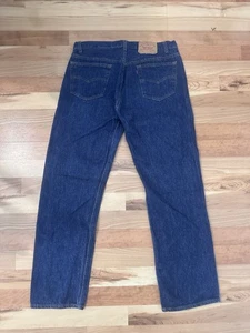 Vintage 1980’s Levi’s 501xx Neu ohne Etikett Dark Wash Raw Denim Jeans Größe 36x30 Button Fly - Bild 1 von 10